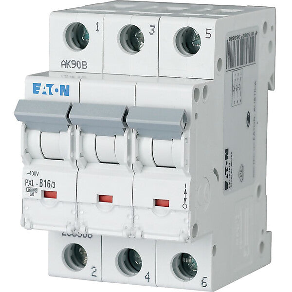 Eaton LS-Schalter m.Beschrift. B 16A, 3p PXL-B16/3
